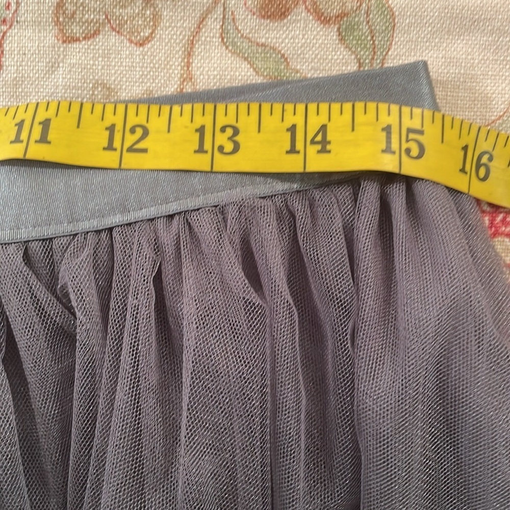 Source Unknown Gray Asymmetrical Midi Grunge Net … - image 8